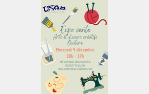 Expo vente de la section Arts et Loisirs Créatifs - Couture