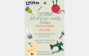 Activités Arts et Loisirs Créatifs - Couture 