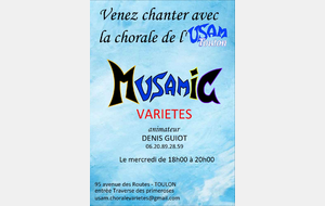 Répétition chorale de variétés 